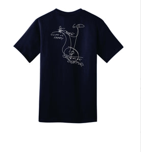 Larger Story Short Sleeve T-shirt | Cliff of Safety Diagram